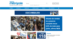 Desktop Screenshot of nossametropole.com.br